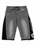Ash Grey Flared Jorts