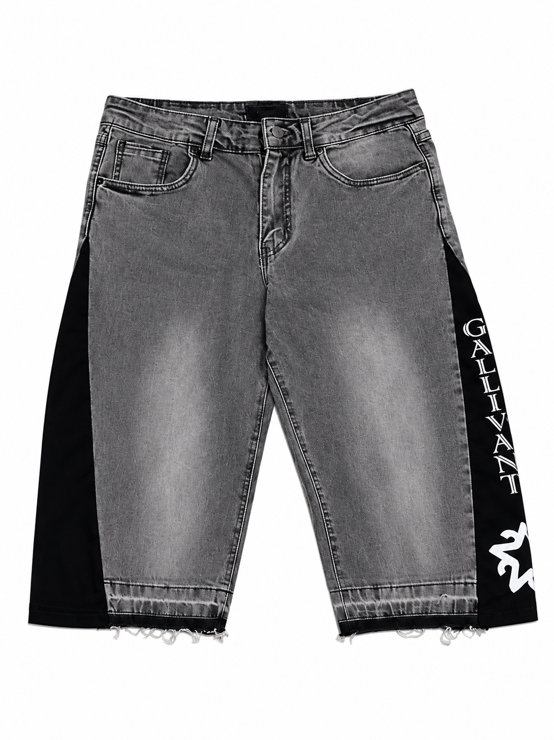 Ash Grey Flared Jorts