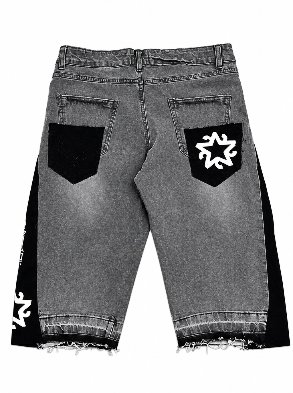 Ash Grey Flared Jorts