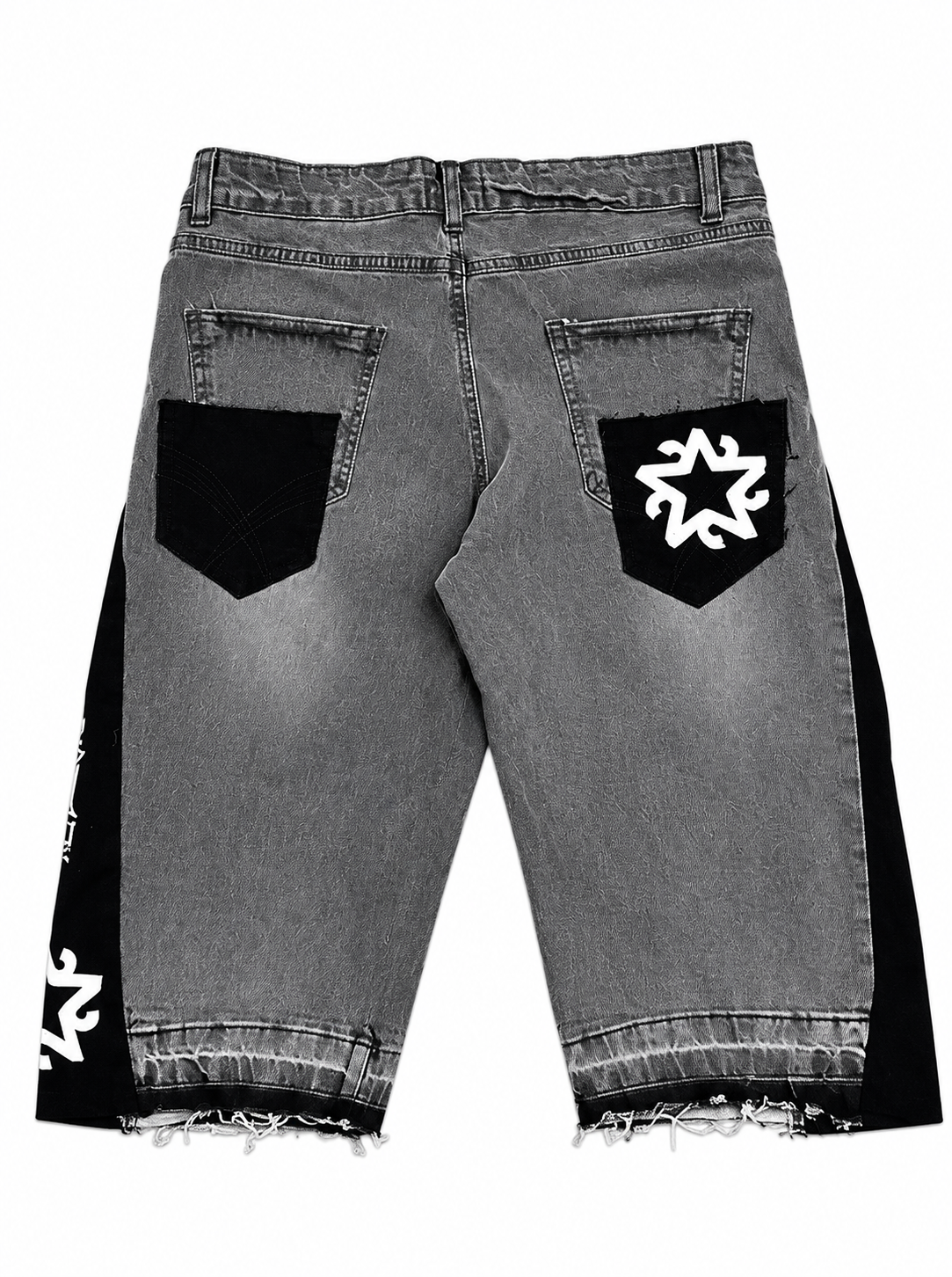 Ash Grey Flared Jorts