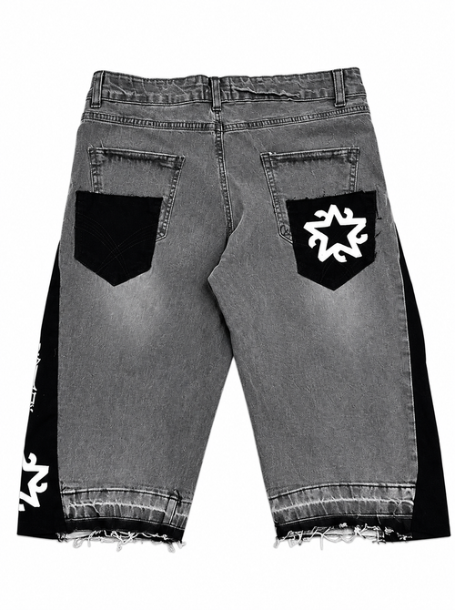 Ash Grey Flared Jorts